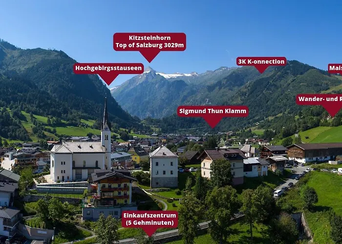 Appartements Bergfried - Ski In Ski Out bis ca Mitte oder Ende März, inklusive Sommerkarte, zentral mit Ausblick über Kaprun *